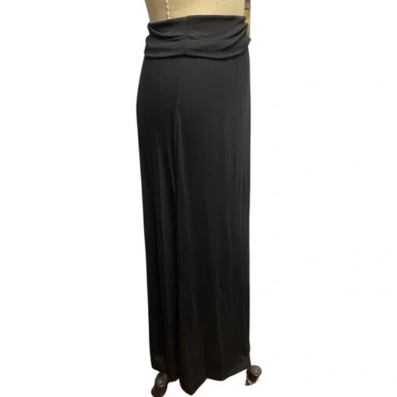 Maxi skirt black knit size X-Large - Picture 4 of 4
